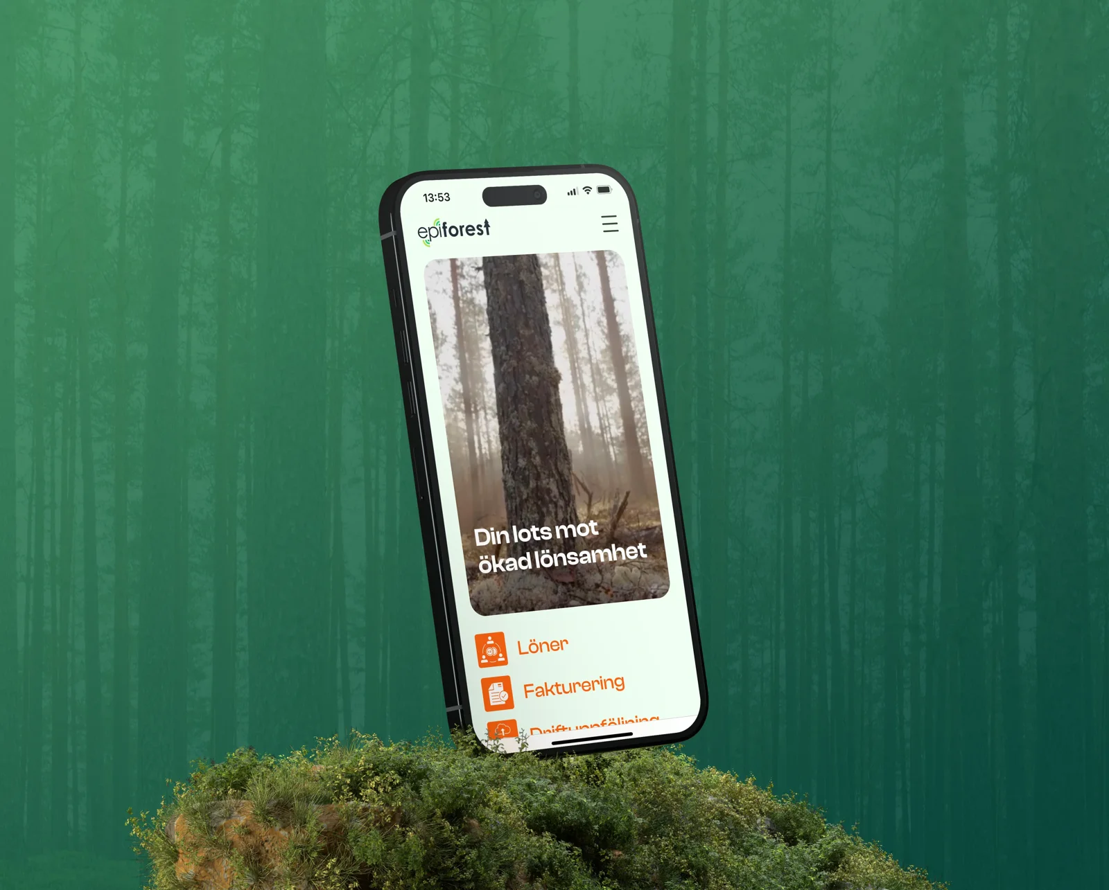 Epiforests grafiska profil framtagen tillsammans med Studio Fridh